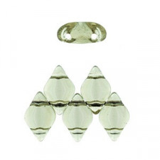 Matubo GemDuo Beads 8x5mm Black Diamond